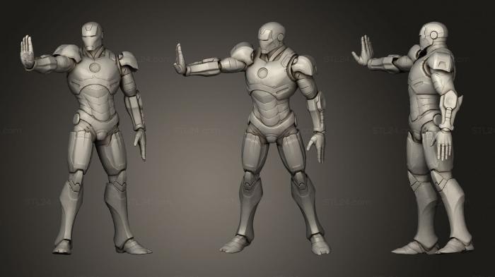 Figurines heroes, monsters and demons (Ironman, STKM_2764) 3D models for cnc